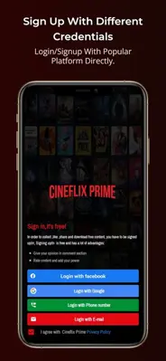 Cineflix Prime Movies & Shows android App screenshot 1